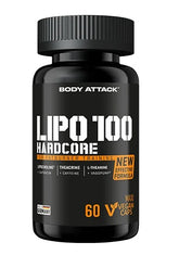 Body Attack - LIPO 100-Hardcore - 60 Capsules